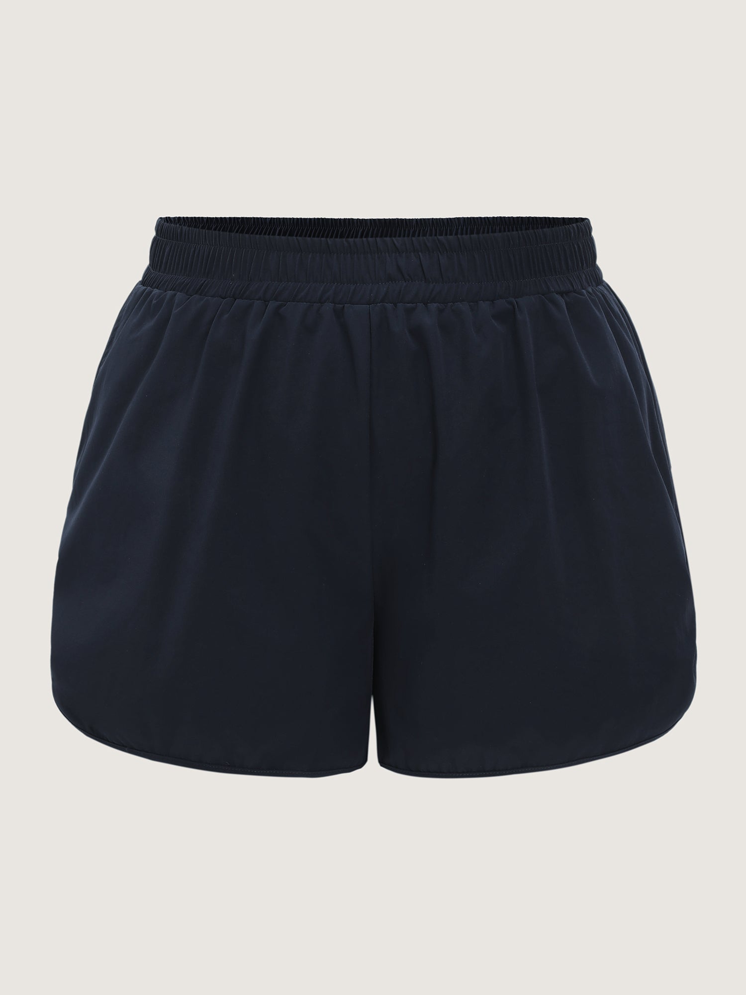 Breathable Wide Waistband Ruched Shorts