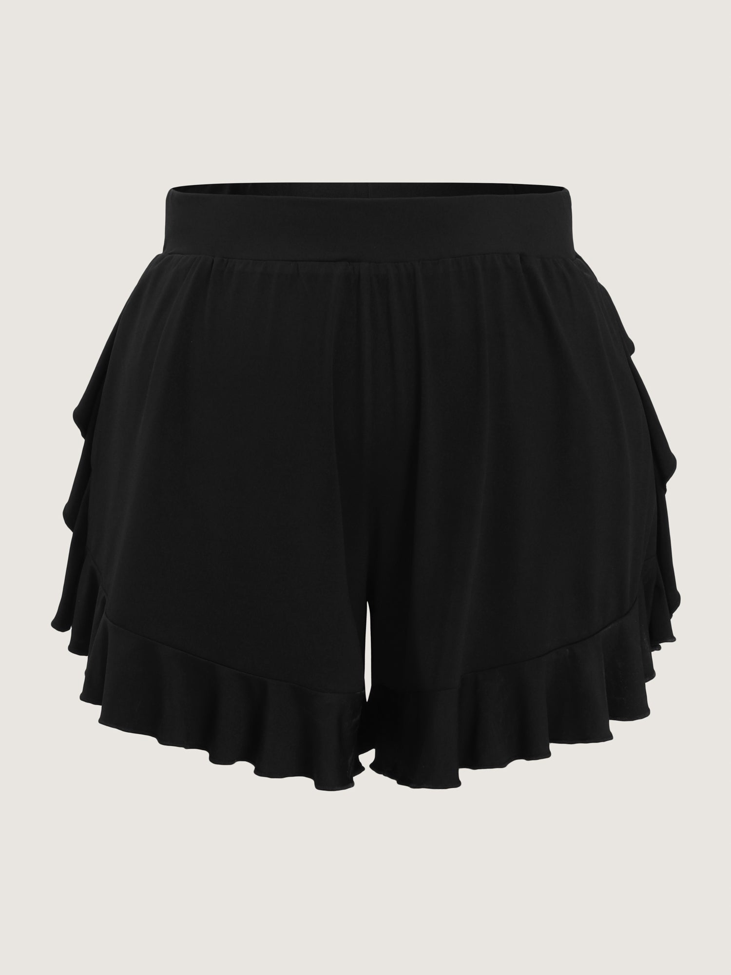 Lotus Leaf Wide-Leg Shorts